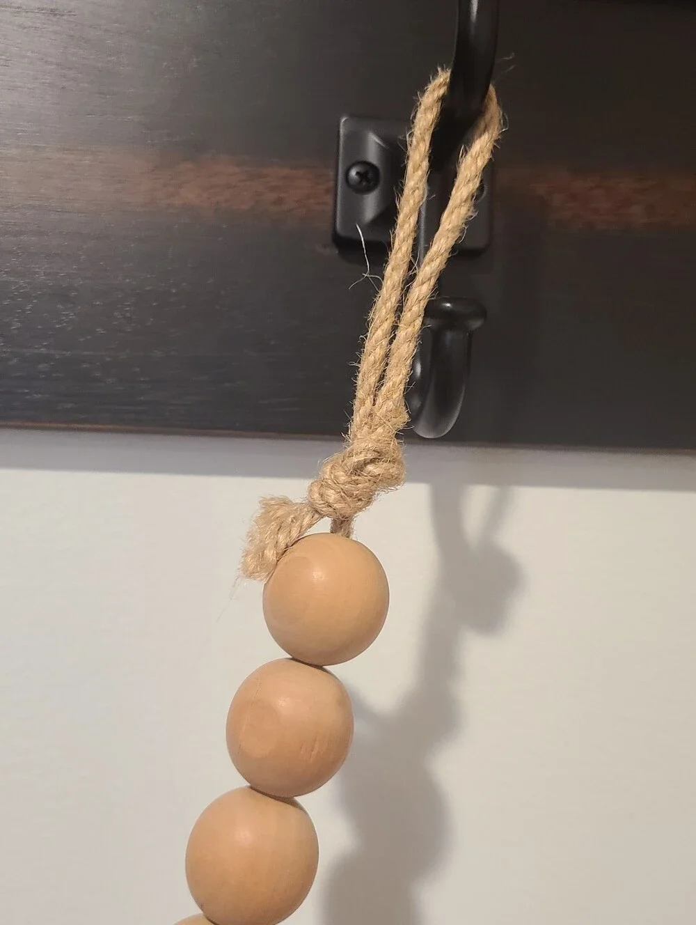 Hanging Photo Holder Wooden Jute
